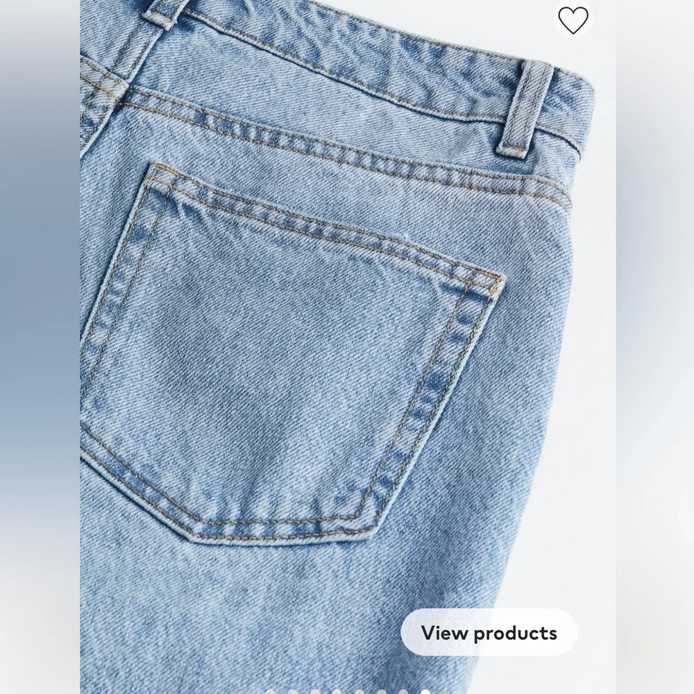 Rhinestone button denim - Picture 3 of 5